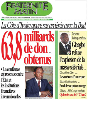 Fraternité Matin N° 13297