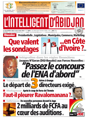 L’intelligent d’Abidjan N° 1643