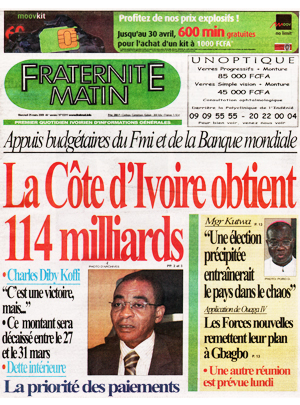 Fraternité Matin N° 13311