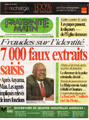 Fraternité Matin N° 13312