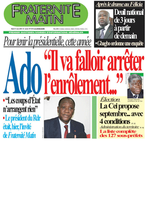 Fraternité Matin N° 13316