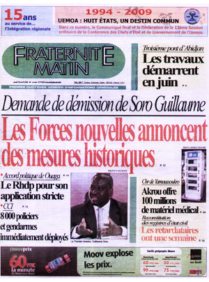 Fraternité Matin N° 13329