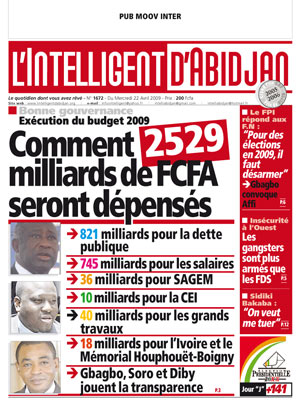 L’intelligent d’Abidjan N° 1672