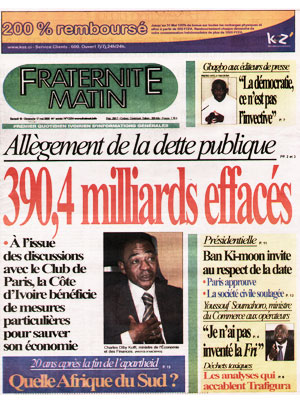 Fraternité Matin N° 13354