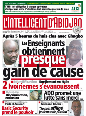 L’intelligent d’Abidjan N° 1727