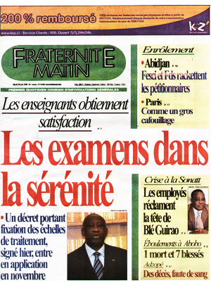 Fraternité Matin N° 13390
