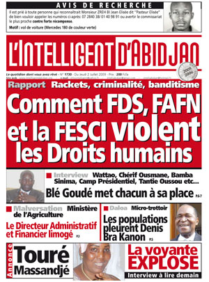 L’intelligent d’Abidjan N° 1730