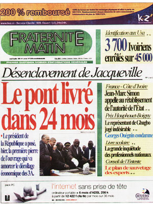 Fraternité Matin N° 13398