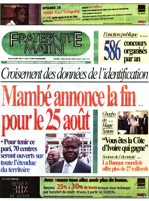 Fraternité Matin N° 13409