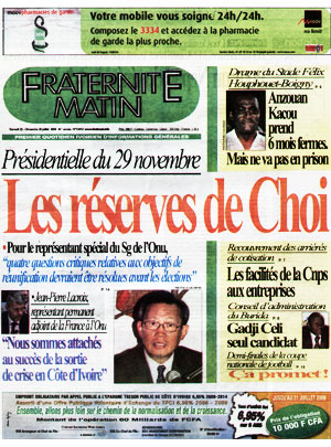 Fraternité Matin N° 13412