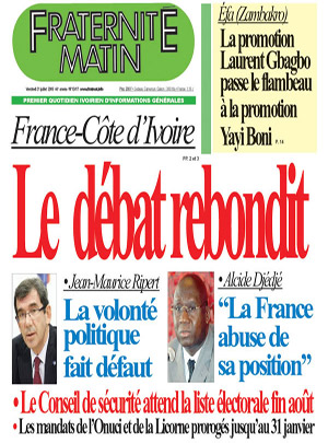 Fraternité Matin N° 13417