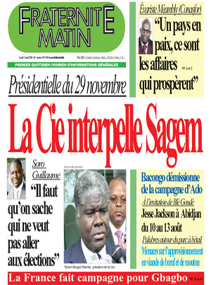 Fraternité Matin N° 13419