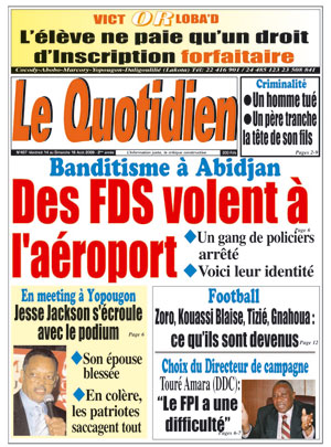 Le Quotidien d’Abidjan N° 407