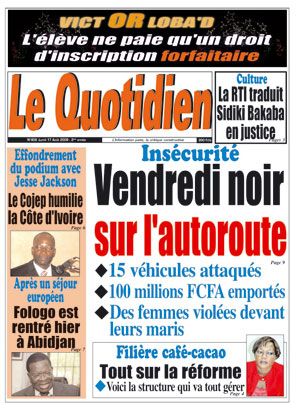Le Quotidien d’Abidjan N° 408