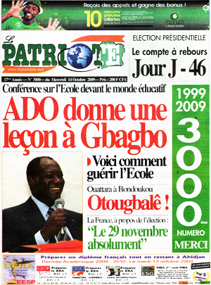 Le Patriote N° 3000