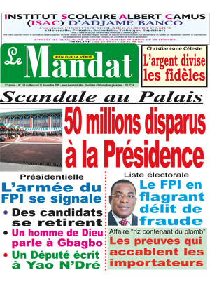Le Mandat N° 138