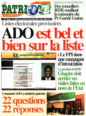 Le Patriote N° 3029