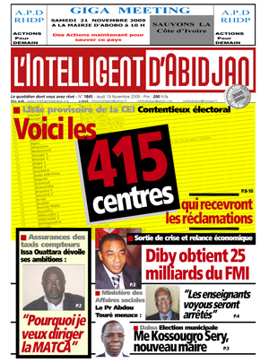 L’intelligent d’Abidjan N° 1846