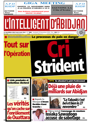 L’intelligent d’Abidjan N° 1847