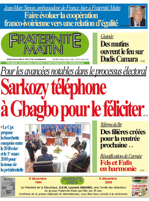 Fraternité Matin N° 13521