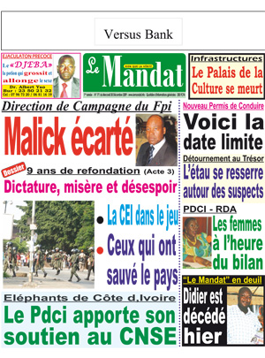 Le Mandat N° 171