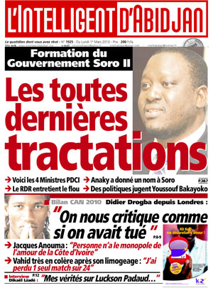 L’intelligent d’Abidjan N° 1925