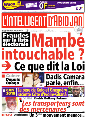L’intelligent d’Abidjan N° 1890