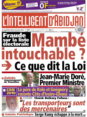 L’intelligent d’Abidjan N° 1891