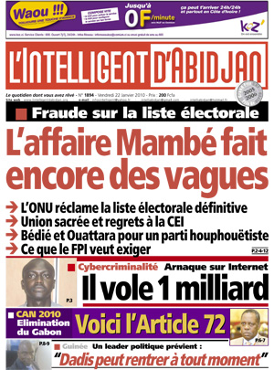 L’intelligent d’Abidjan N° 1894