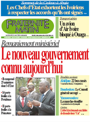 Fraternité Matin N° 13584