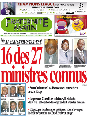 Fraternité Matin N° 13589