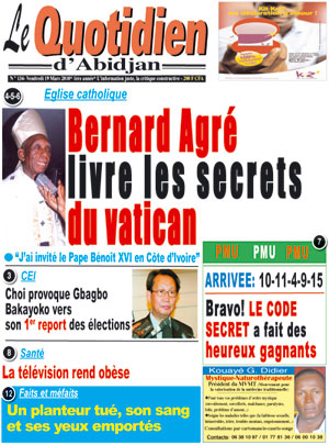 Le Quotidien d’Abidjan N° 134