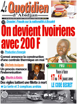 Le Quotidien d’Abidjan N° 138