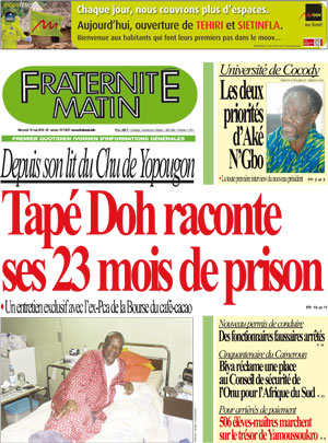 Fraternité Matin N° 13657