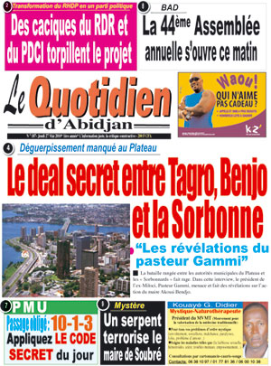 Le Quotidien d’Abidjan N° 187