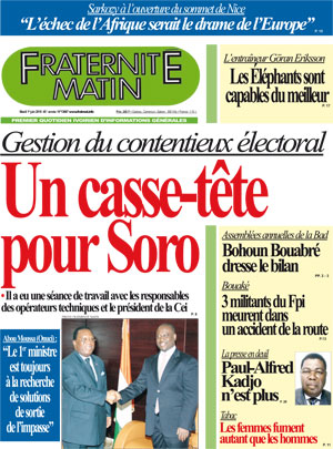 Fraternité Matin N° 13667