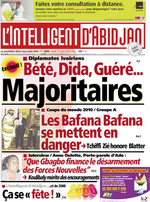 L’intelligent d’Abidjan N° 2010