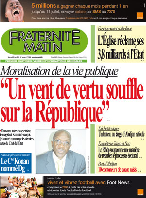 Fraternité Matin N° 13686