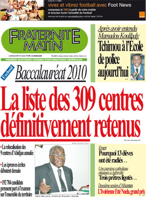 Fraternité Matin N° 13690