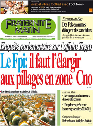 Fraternité Matin N° 13692