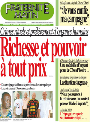 Fraternité Matin N° 13702