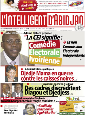 L’intelligent d’Abidjan N° 2045