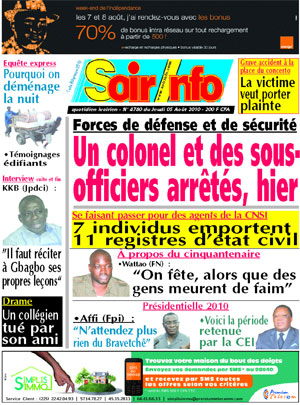 Soir Info N° 4780