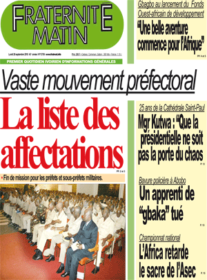 Fraternité Matin N° 13759