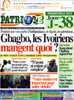 Le Patriote N° 3277