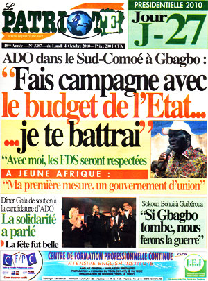 Le Patriote N° 3287