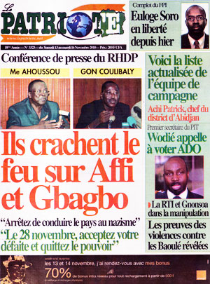 Le Patriote N° 3322