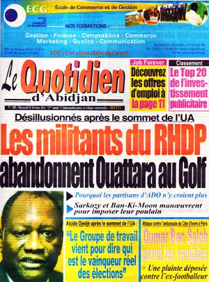 Le Quotidien d’Abidjan N° 385
