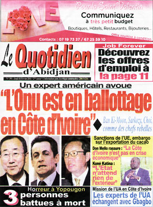 Le Quotidien d’Abidjan N° 391