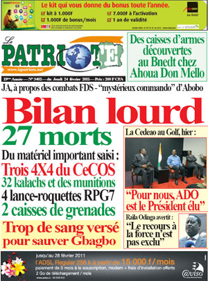 Le Patriote N° 3402